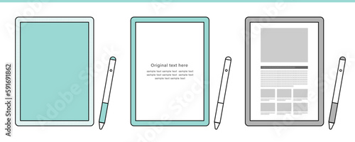 タブレット　イラストいろいろセット