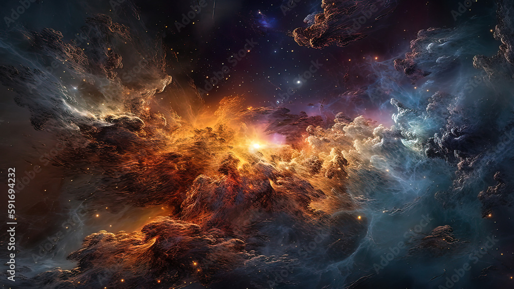 Fototapeta premium Nebula Web 002