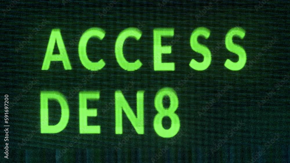 Female with access denied on laptop Female with access denied on laptop