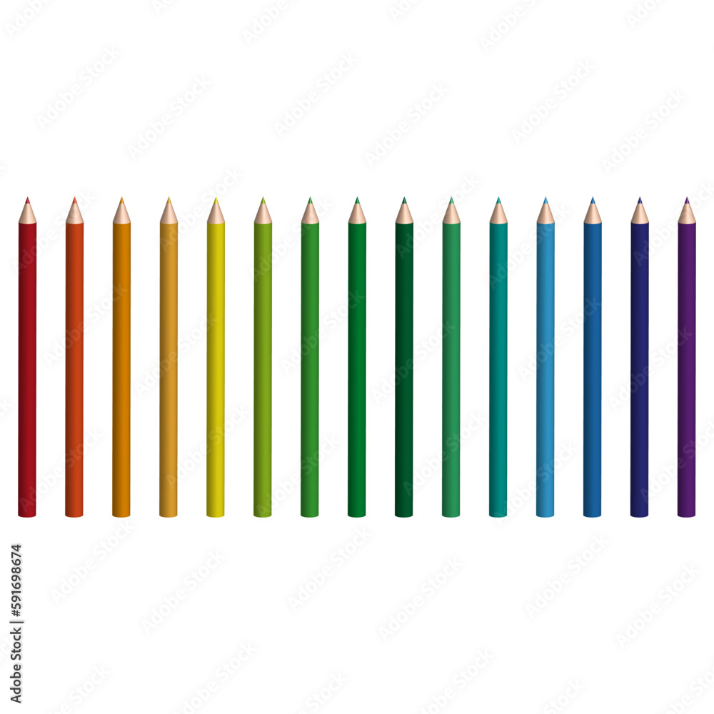 3d pencils, great design for any purposes. Simple pencil drawing. Vector illustration. 3d pencils, great design for any purposes. Simple pencil drawing. Vector illustration.