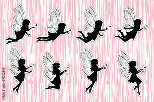 cute fairy silhouette collection