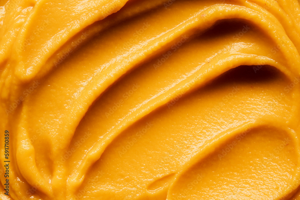 Swirls of Pumpkin Puree Close Up Swirls of Pumpkin Puree Close Up