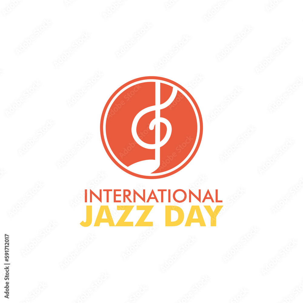 International Jazz Day illustration vector template International Jazz Day illustration vector template