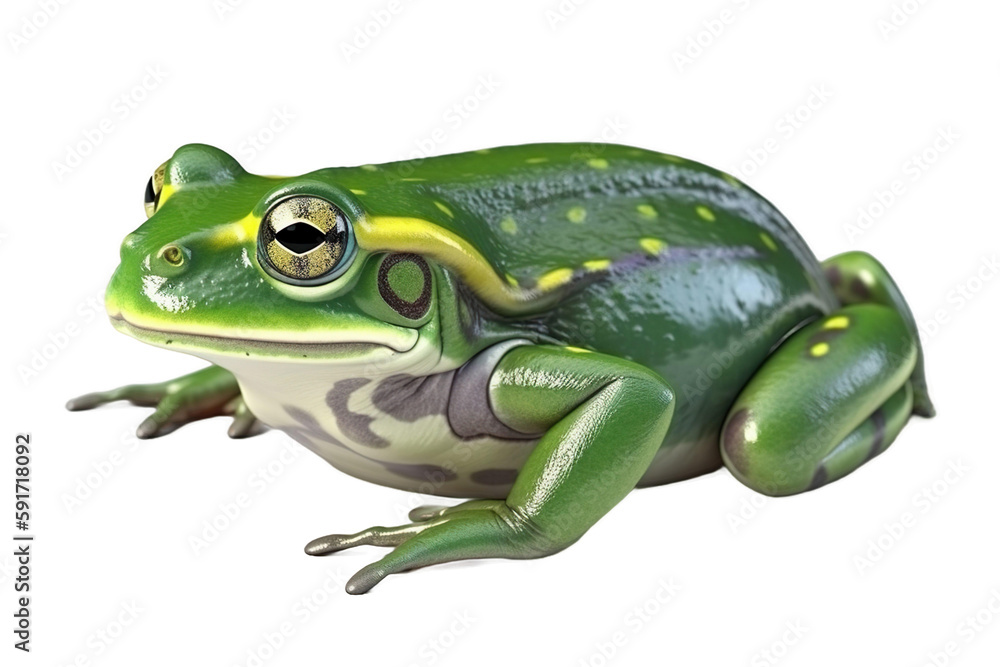 Obraz premium frog on a transparent background, Generative Ai