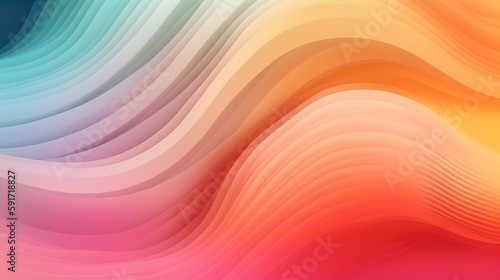 abstract gradient soft colors background with circles curve waves concept, OS fluidic layers warm rainbow colorful modern timeless transition pastel like digital flow, generative ai 