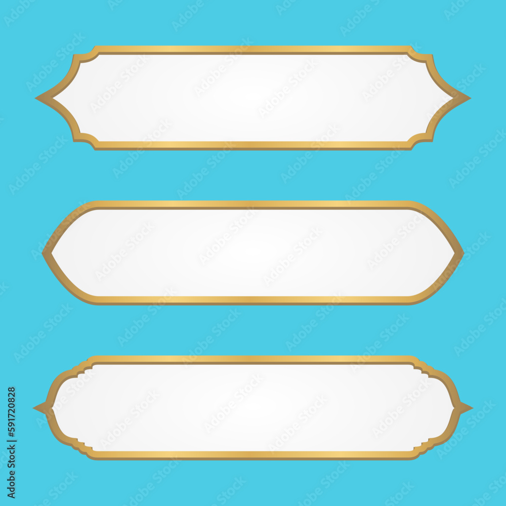 Luxury Golden Islamic Banners Title Frame for Ramadan Kareem Luxury Golden Islamic Banners Title Frame for Ramadan Kareem