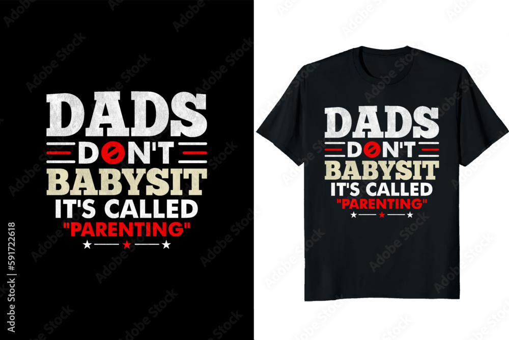 Fototapeta premium Father's day t-shirt design
