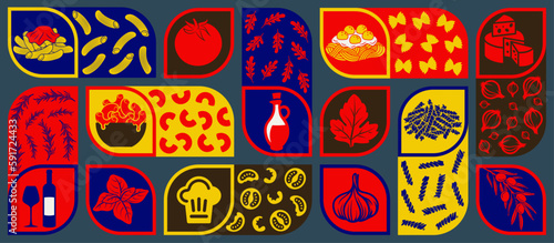 a taste of home-cooked goodness with delicious mac & cheese pasta vector illustration banner. Its trendy design will make your restaurant stand out and poster,  background, logo, layout, template.