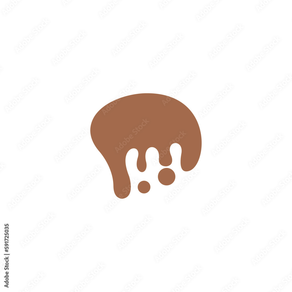 melted chocolate ornament design vector melted chocolate ornament design vector