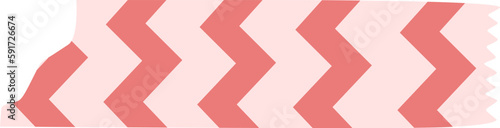 Adhesive Tape With Zigzag Pattern