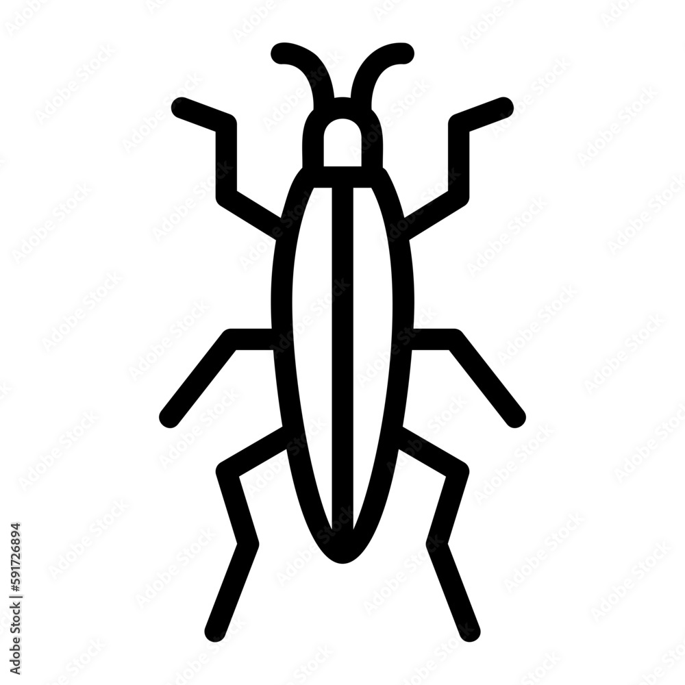 bedbug line icon bedbug line icon