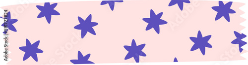 Adhesive Tape With Stars Pattern