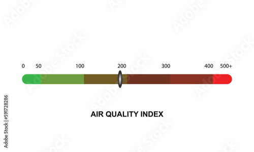 Air quality index vector illustration.