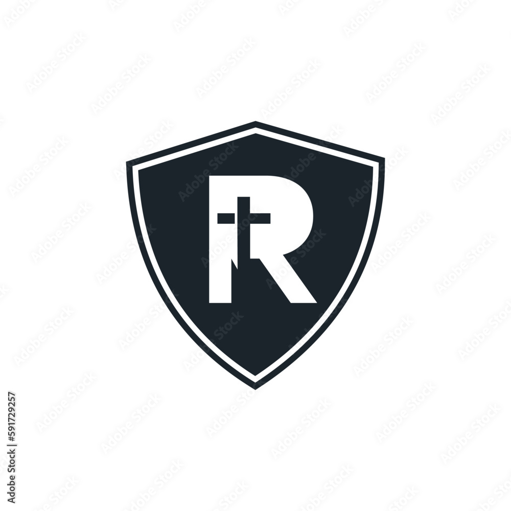 Logo shield church