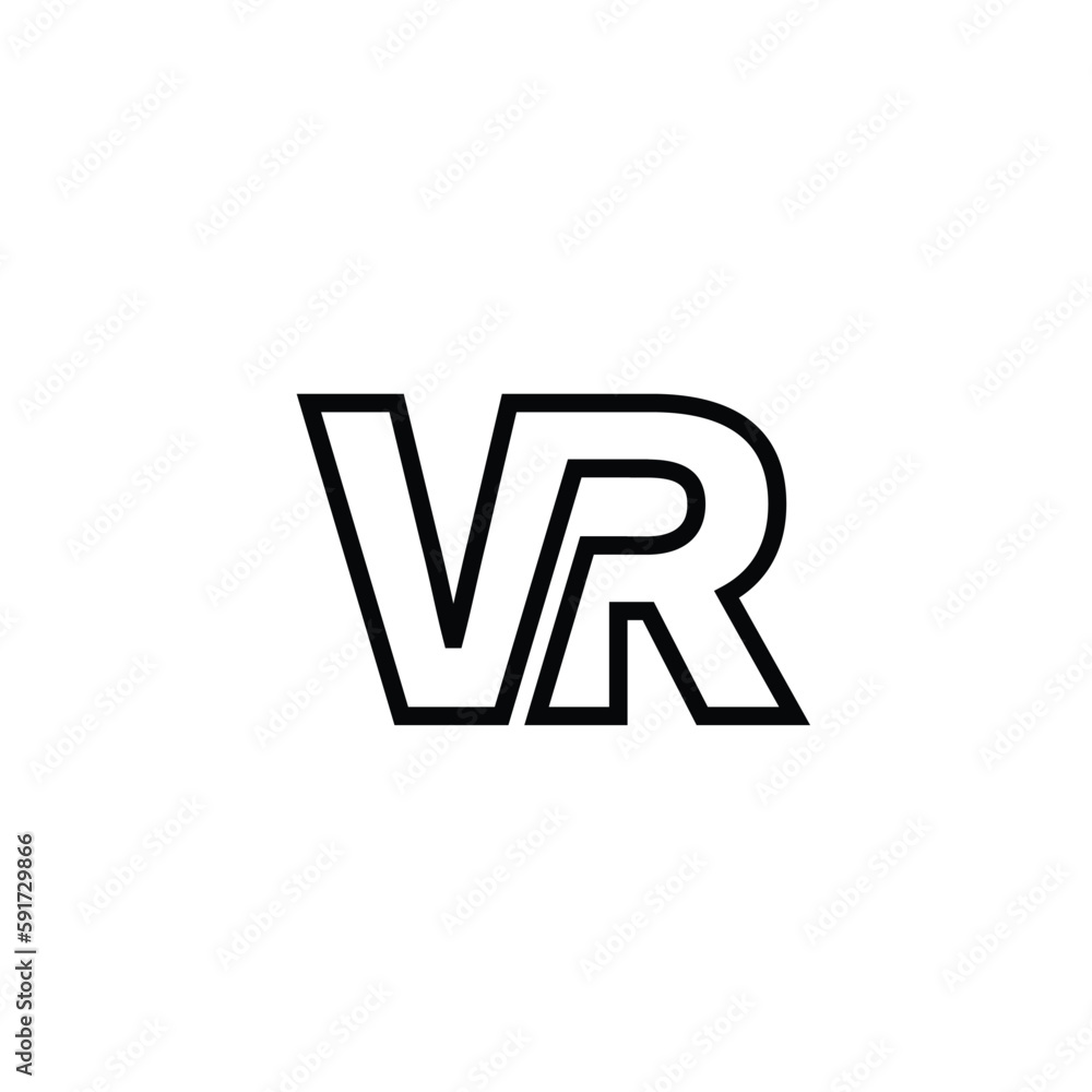 v r virtual 3d font modern technology logo virtual reality v r virtual 3d font modern technology logo virtual reality