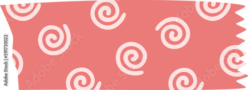 Adhesive Tape With Snail Pattern