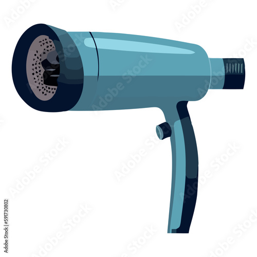 Sharp metallic hair dryer