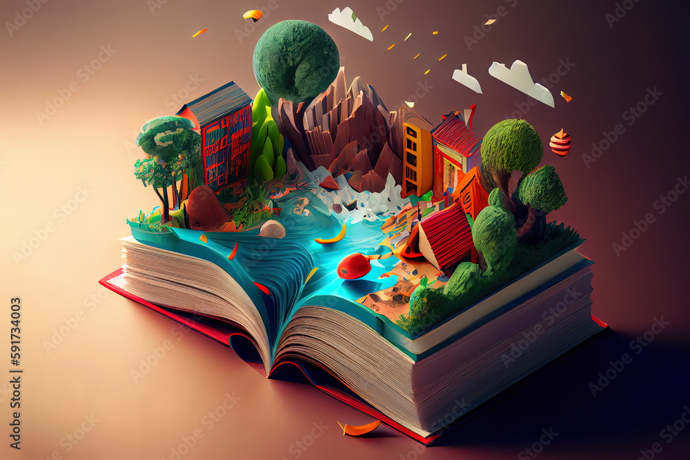 3D Book Opening Animation