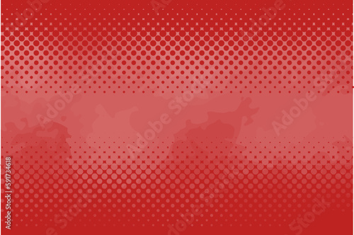 Watercolor Style Polka Dot Background Image-Red