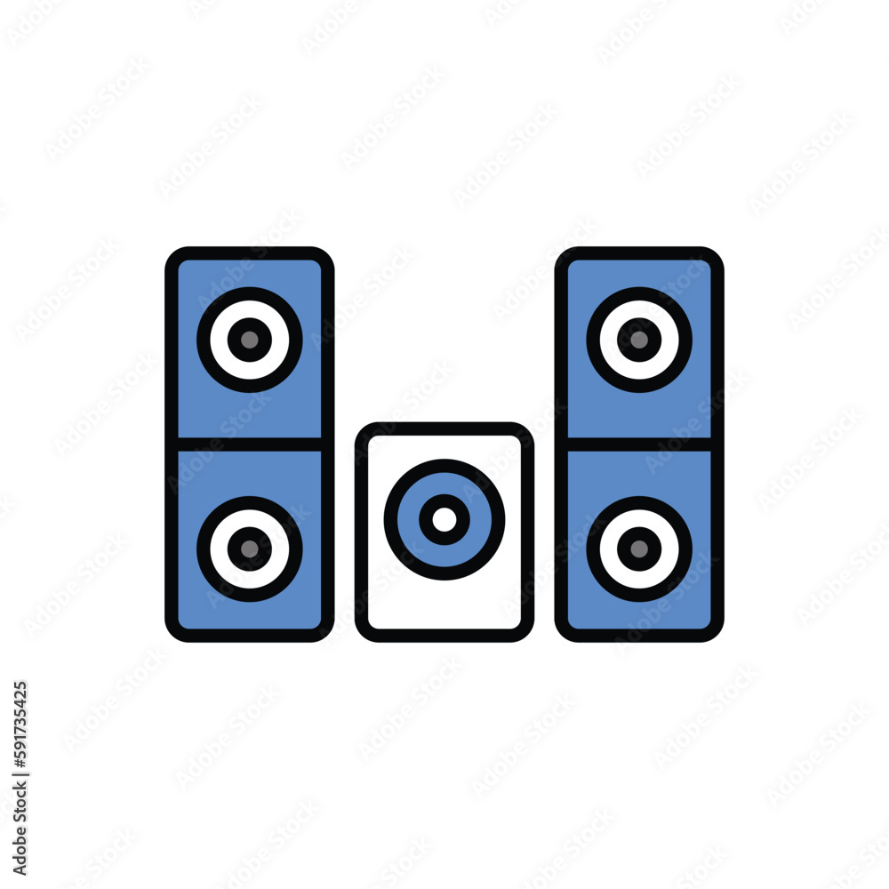 Audio System icon vector stock. Audio System icon vector stock.