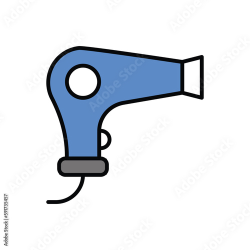 Hair Dryer icon vector stock.