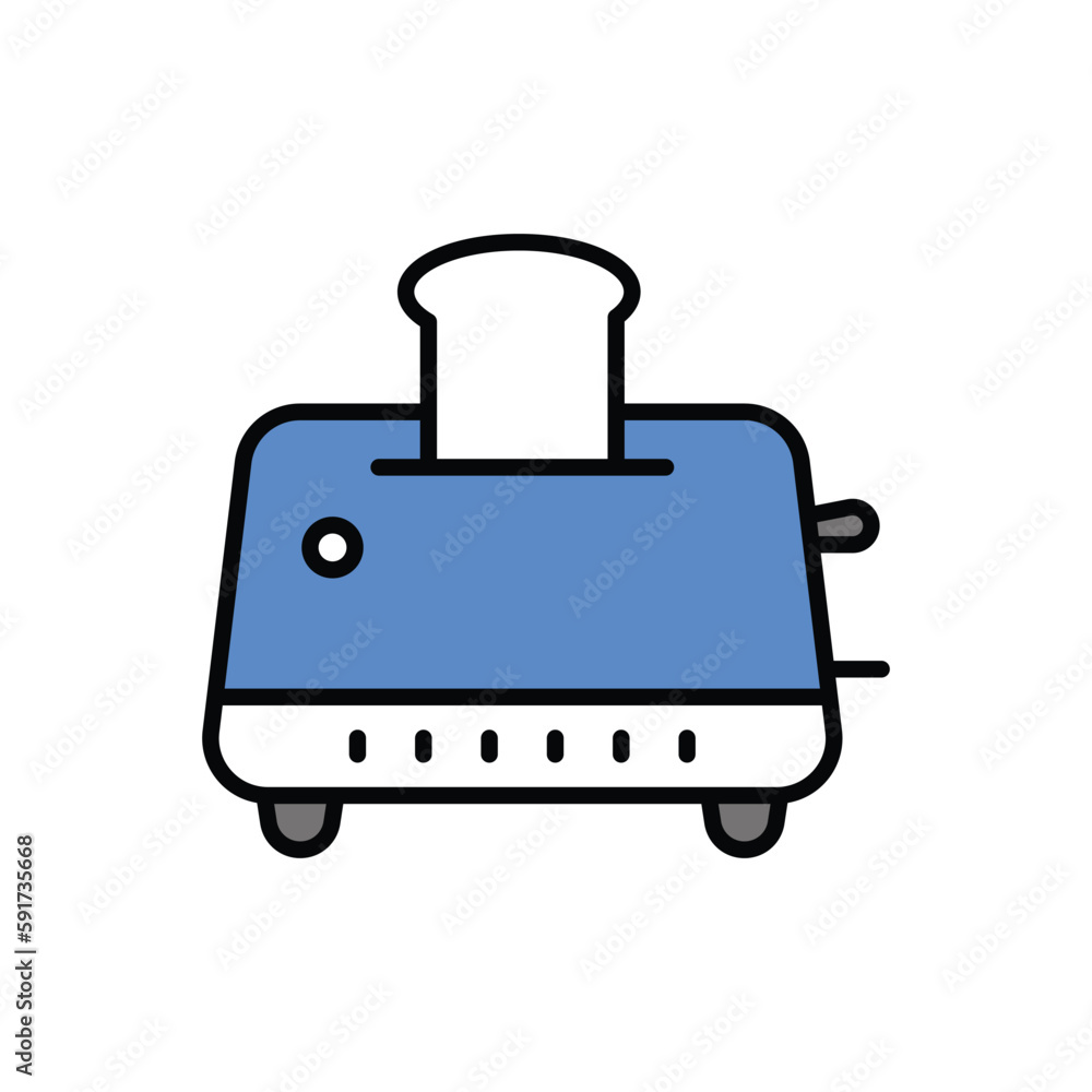 Toaster icon vector stock.