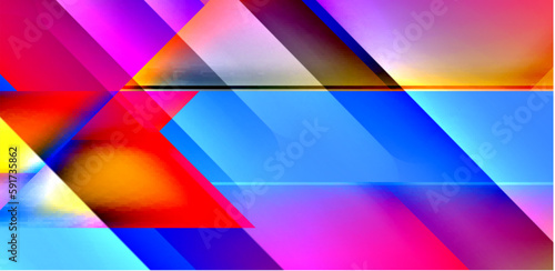 Dynamic bright lines abstract background, stripes with fluid colors, liquid gradients. Vector Illustration For Wallpaper, Banner, Background, Card, Book Illustration, landing page