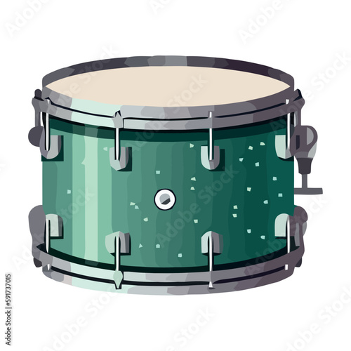 Drummer playing percussion instrument with creative rhythm