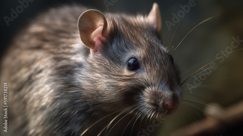 Up Close with a Brown Rat © Emojibb.Family