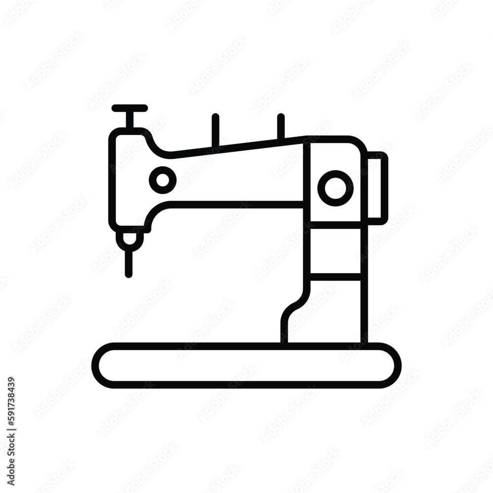 Sewing Machine icon vector stock.