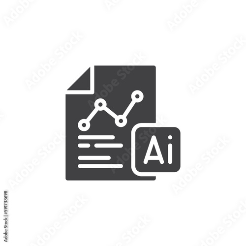 AI analysis vector icon