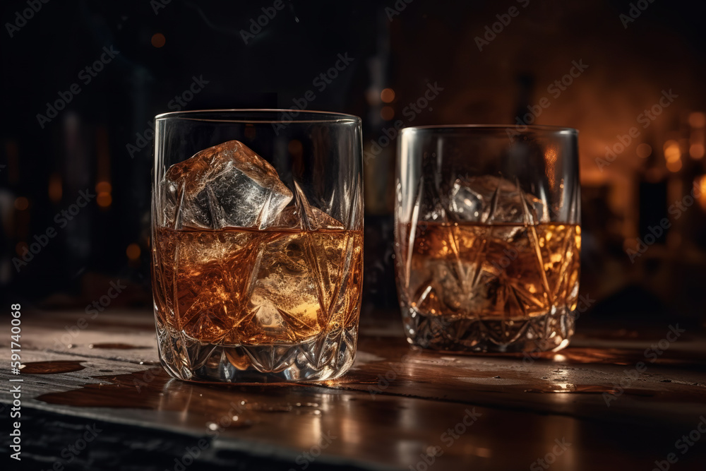closeup of a deliciously refreshing whiskey drink, while on a dark background, wooden surface - Generative AI
closeup of a deliciously refreshing whiskey drink, while on a dark background, wooden surface - Generative AI