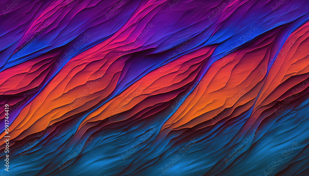 Desktop Multi colored Illustrative Background, Generative AI
