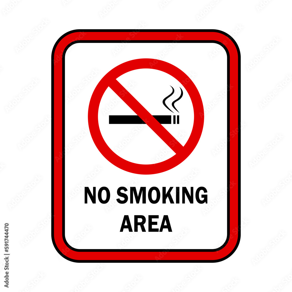 No smoking cigarette sign. symbol. No smoking cigarette sign. symbol.