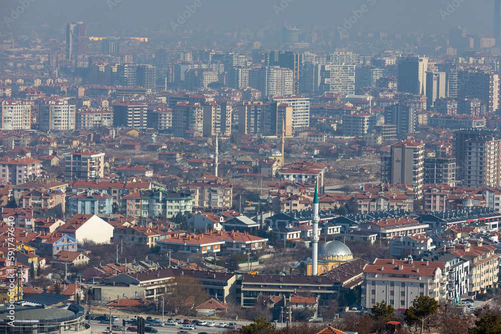 A view from the city view of Kayseri Province