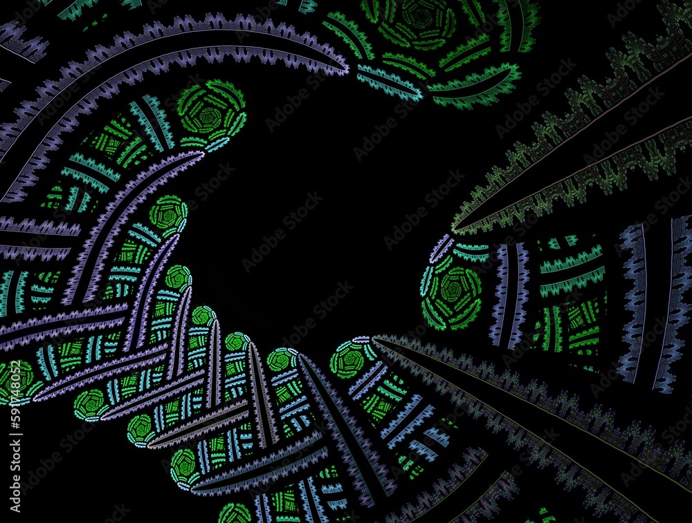 Imaginatory fractal abstract background Image