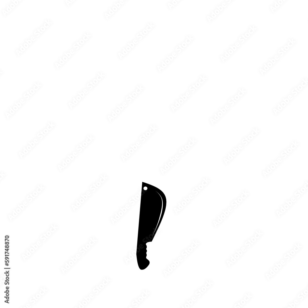 Simple Vector Icon Kitchen Hatchet Simple Vector Icon Kitchen Hatchet