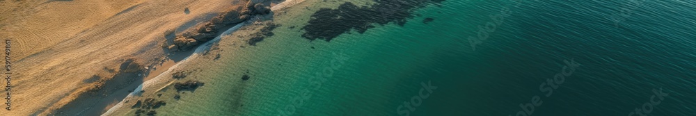 Obraz premium beach view created with Generative AI technology