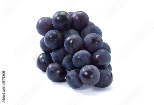 Blue Grapes, isolated on white background, Australian Grapes
