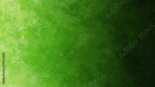 緑の水彩ペイント背景。シンプルな抽象背景素材。 