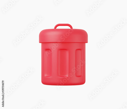 3d Realistic Recycling Icon vector illustration.