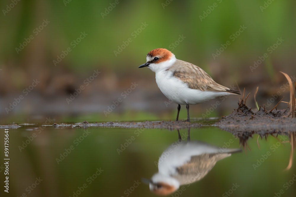 Graceful Wetland Bird: Fluffy Red-Capped Plover Standing Proudly in Natural Habitat, fluffy, red-capped plover, wetland, bird, natural habitat, environment, wildlife, nature, Graceful Wetland Bird: Fluffy Red-Capped Plover Standing Proudly in Natural Habitat, fluffy, red-capped plover, wetland, bird, natural habitat, environment, wildlife, nature,