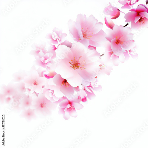 Spring sakura cherry blossom  Easter  Birthday  Mother s Day  generative ai