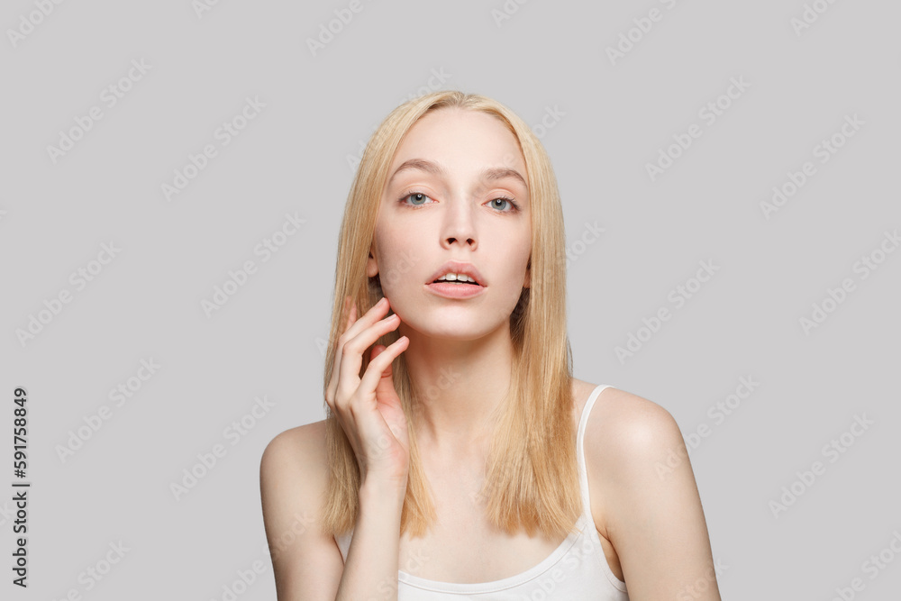 Lovely young adult woman fashion beauty portrait Lovely young adult woman fashion beauty portrait