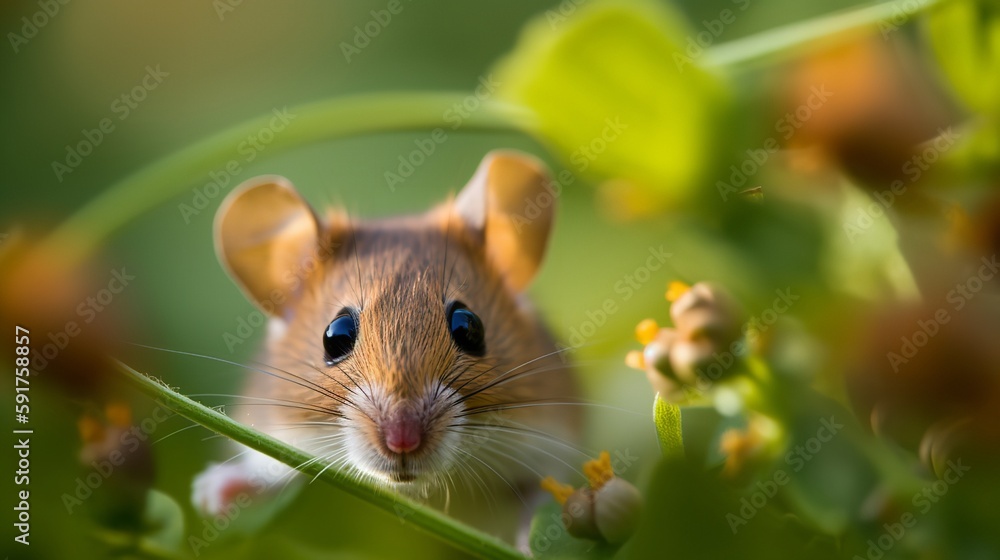 Adorable Field Mouse Close-Up Adorable Field Mouse Close-Up
