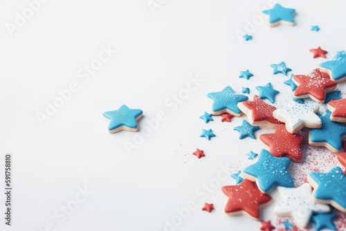 American Independence Day Background. Generative AI