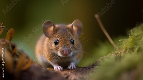 Adorable Field Mouse Close-Up © Emojibb.Family