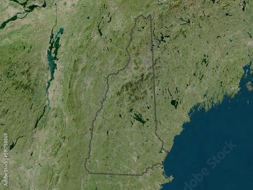 New Hampshire, United States of America. High-res satellite. No legend photo