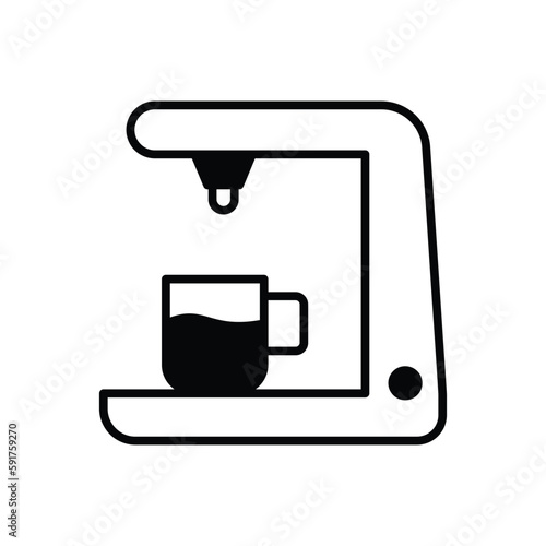 Coffee Maker icon vector stock.