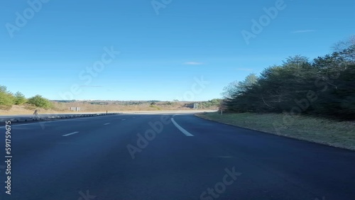 French roads. France mountains. Border with Italy. photo